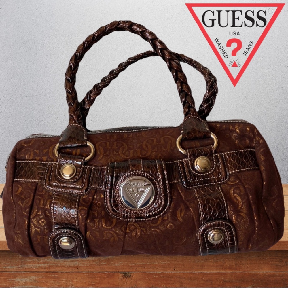Brown and Bronze purse by GUESS. EUC